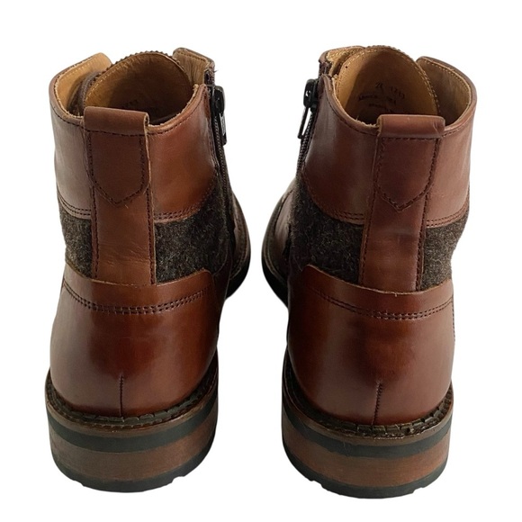 Johnston & Murphy Fullerton Leather Cap Toe Lace Up Boots Size 9 Brogue EUC main image 10